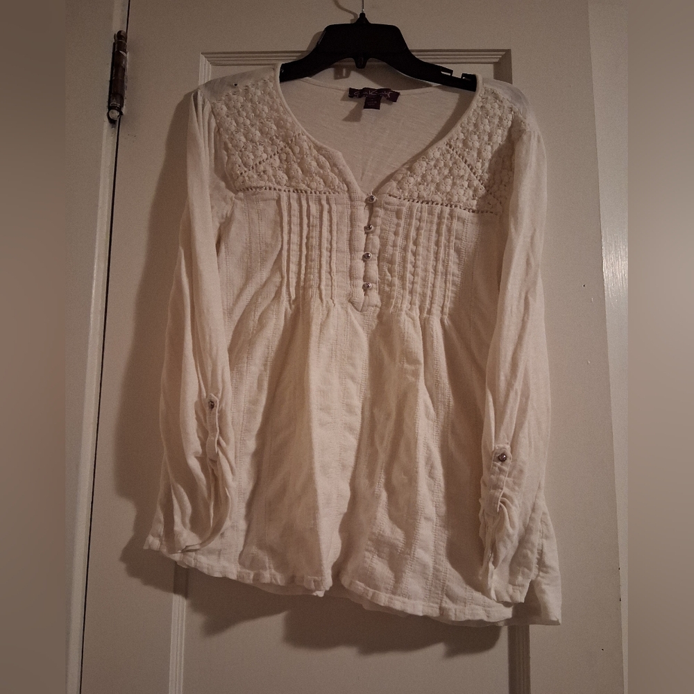 White Long Sleeve Blouse